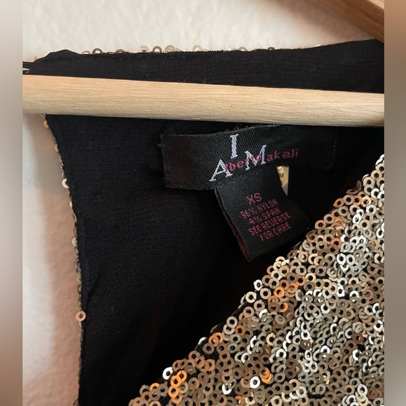 ALBERTO MAKALI Sequin Batwing Sleeve Mini Dress - Picture 3 of 7